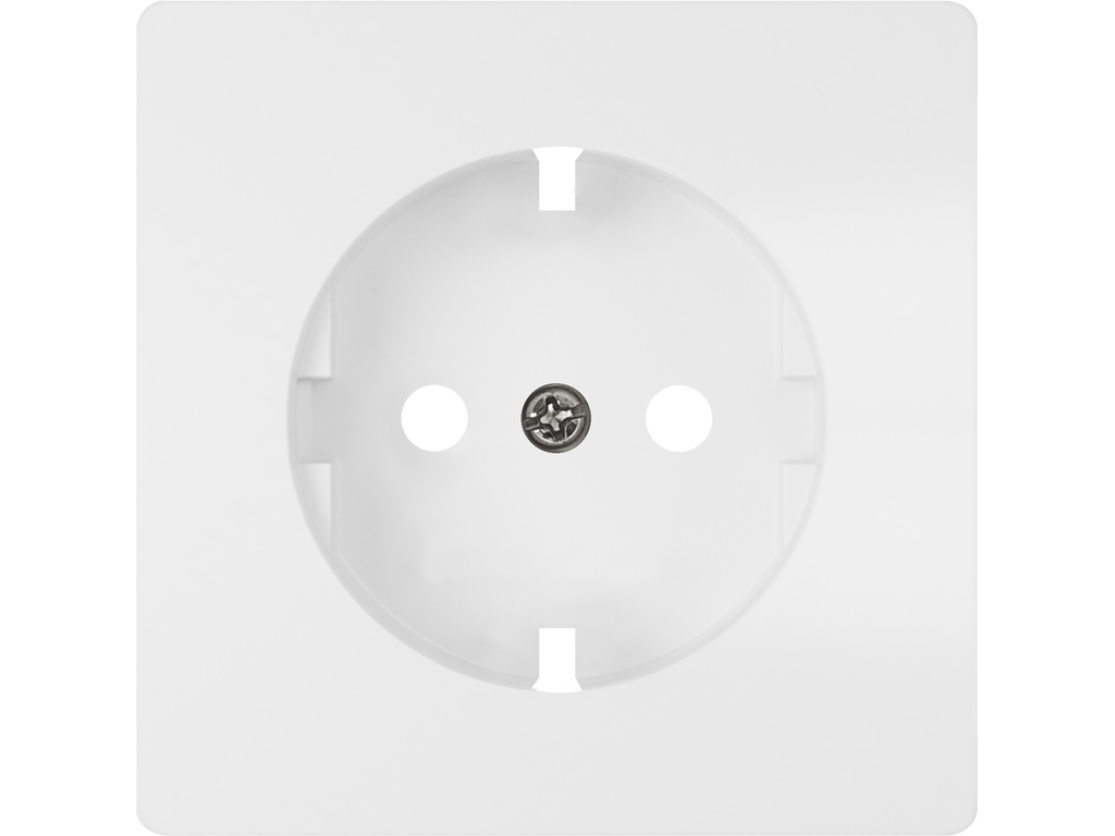 Style, tapa base enchufe seguridad, Blanco Mate