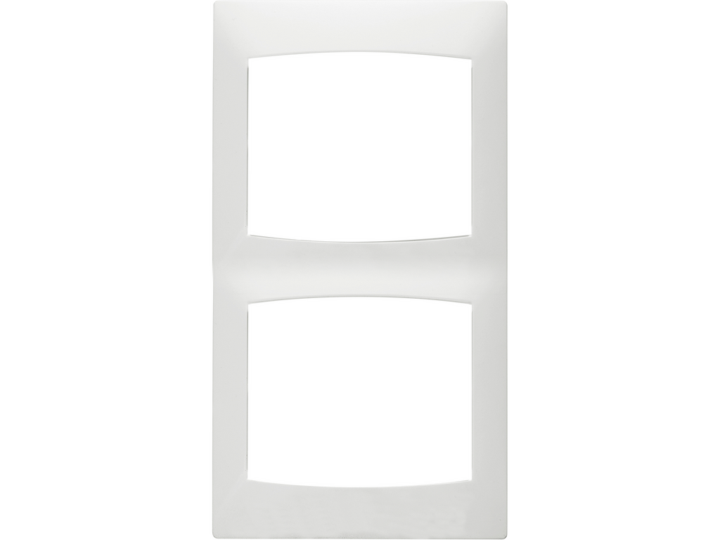 Coral, marco 2 elementos vertical sin bastidor, blanco