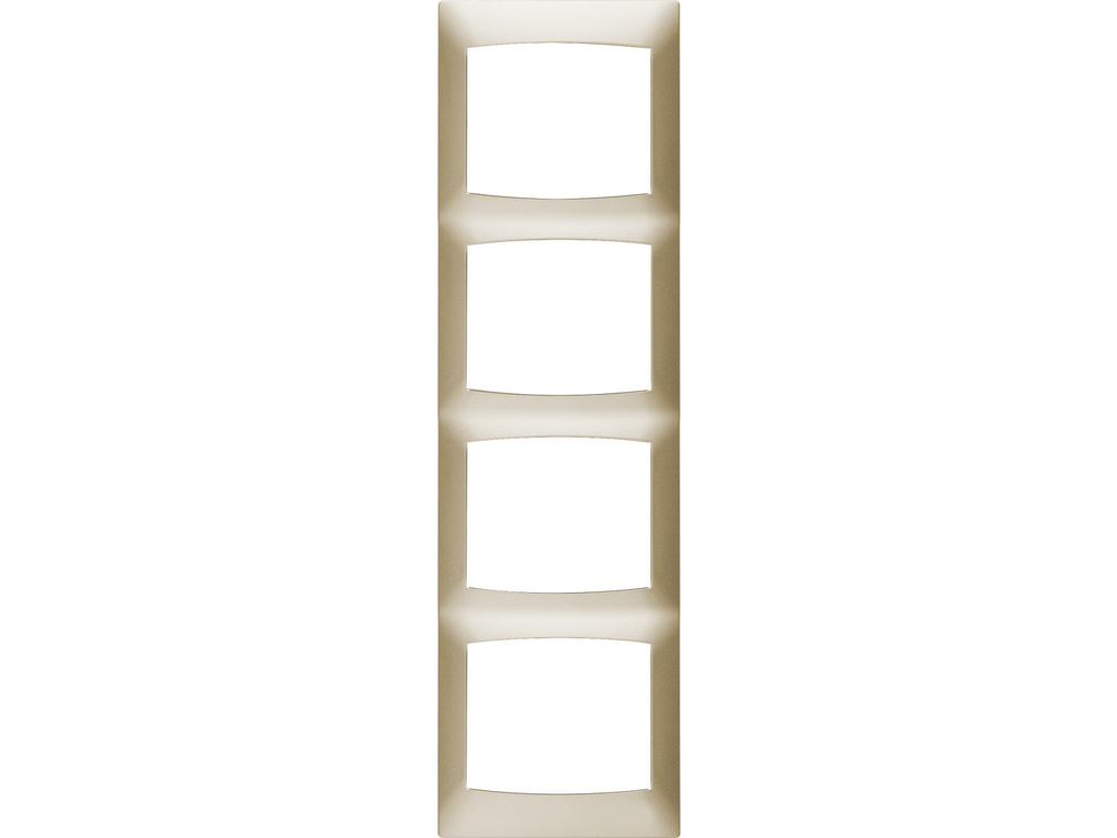 Coral, marco 4 elementos vertical sin bastidor, dorado perlado