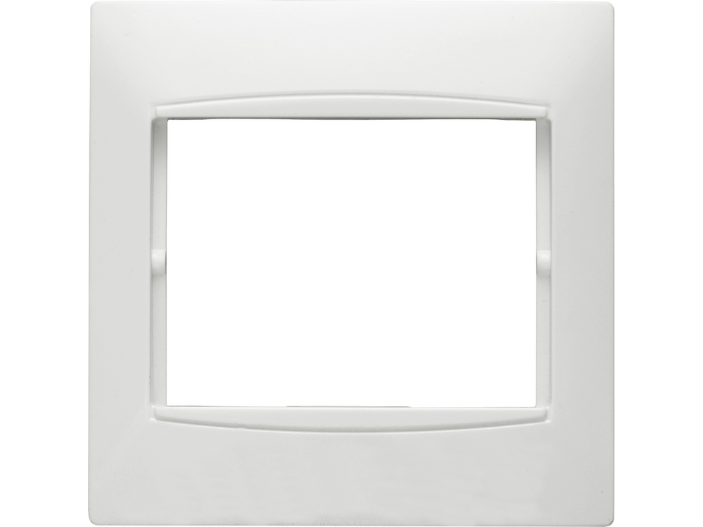 Coral, marco 1 elemento horizontal embellecedor integrado, sin bastidor blanco