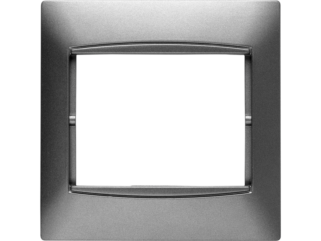 Coral, marco 1 elemento horizontal embellecedor integrado, sin bastidor gris sombra