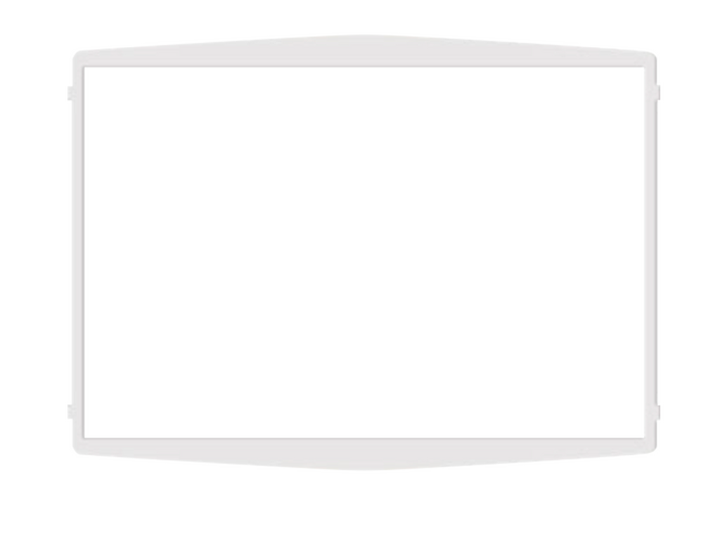 Coral, embellecedor intermedio, blanco