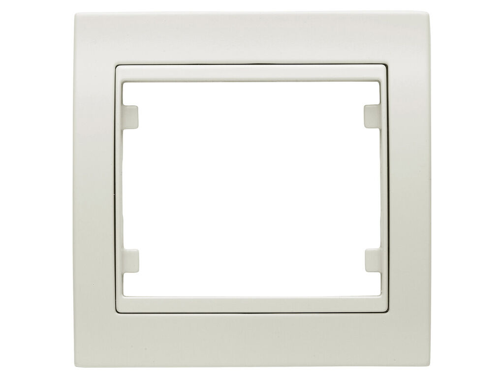 Mega, marco de 1 elemento horizontal-vertical, blanco satin