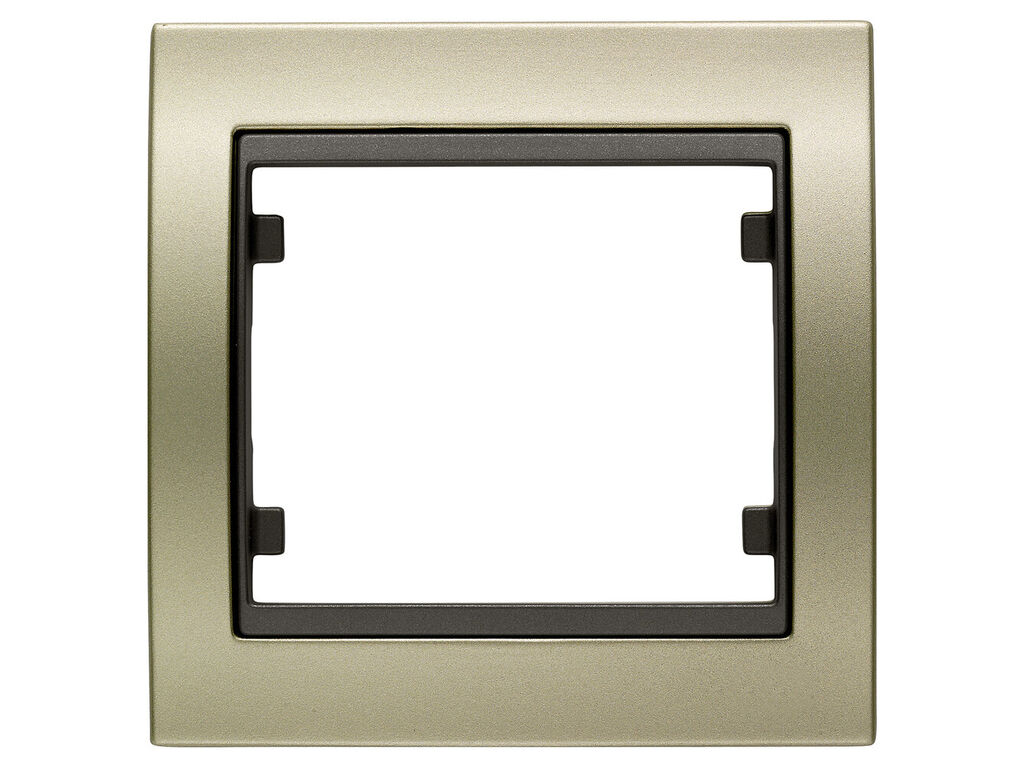 Mega, marco de 1 elemento horizontal-vertical, dorado malta cosso