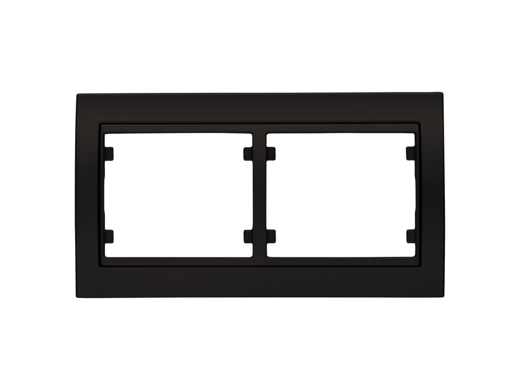 Mega, marco de 2 elementos horizontal, marron samoa