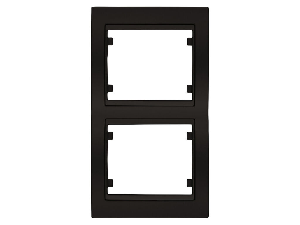 Mega, marco de 2 elementos vertical, marron samoa