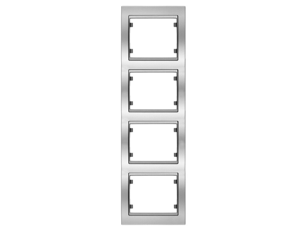 Mega, marco de 4 elementos vertical, aluminio fusion