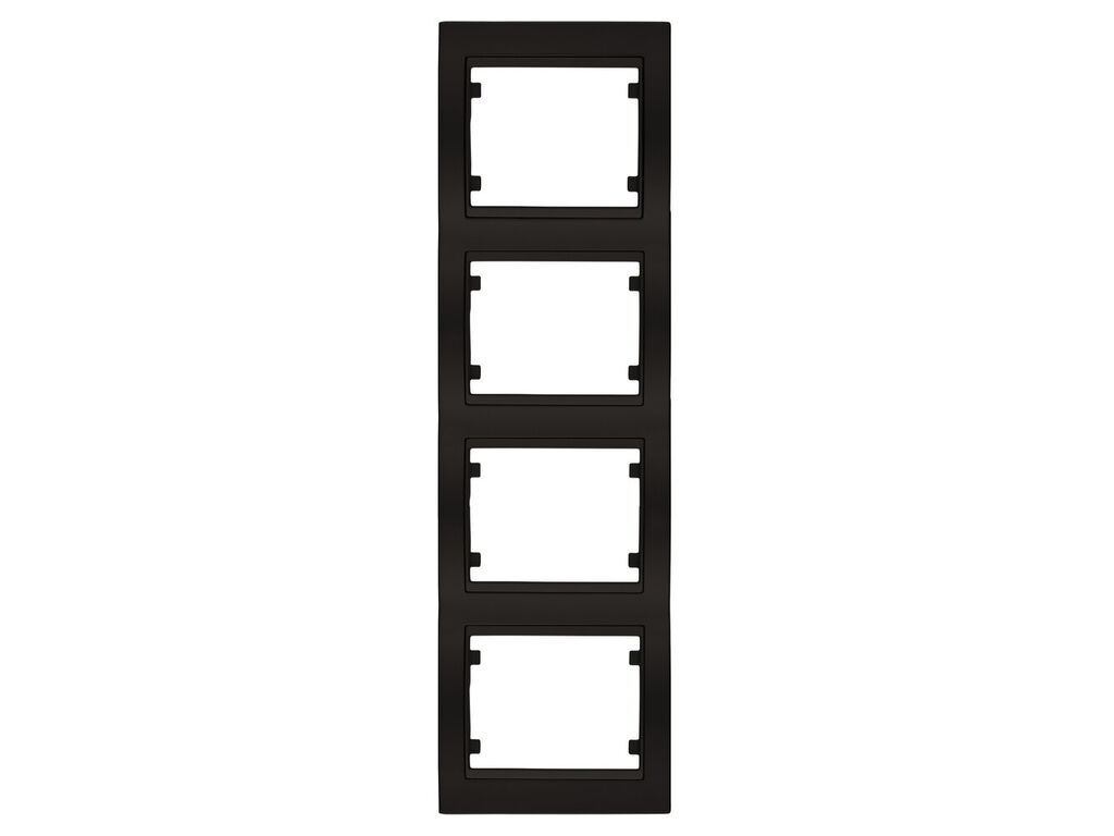 Mega, marco de 4 elementos vertical, marron samoa