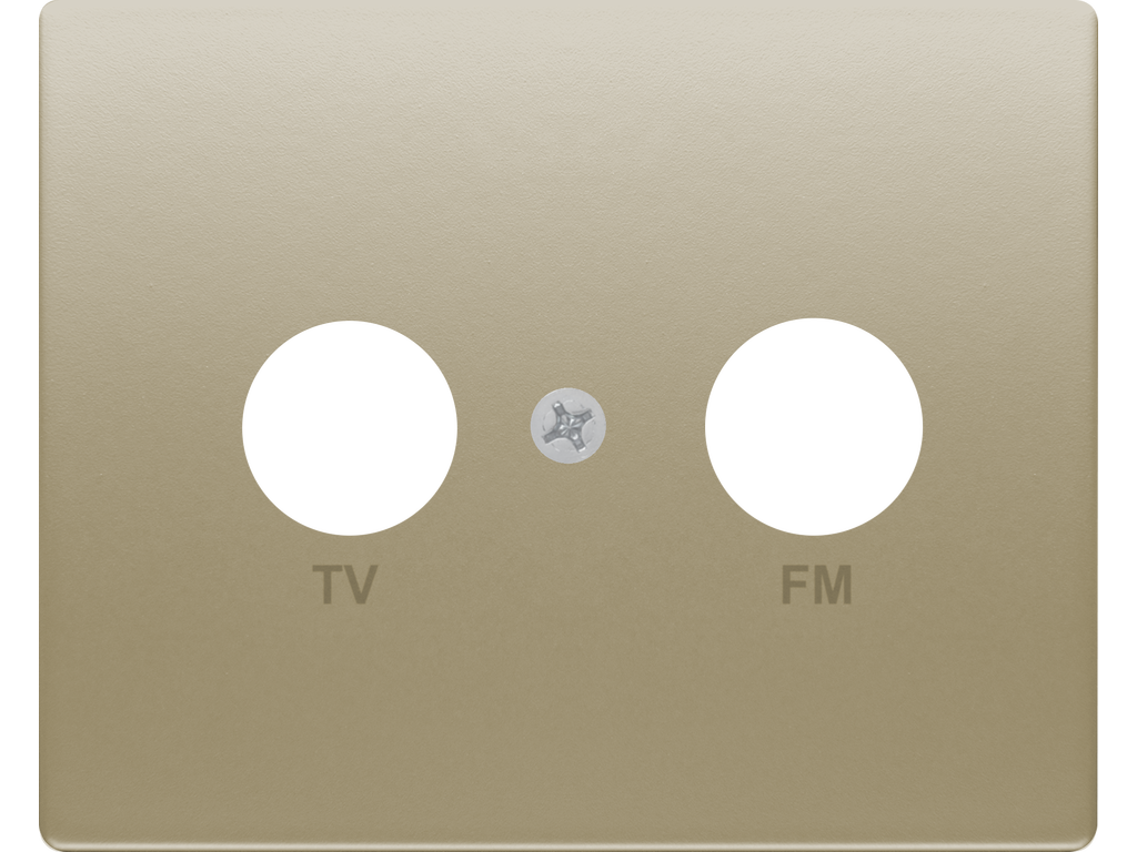 Mega, tapa toma tv-fm bronce niebla