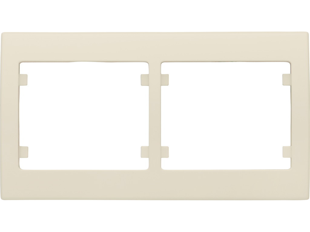 Iris, marco 2 elementos horizontal, beige