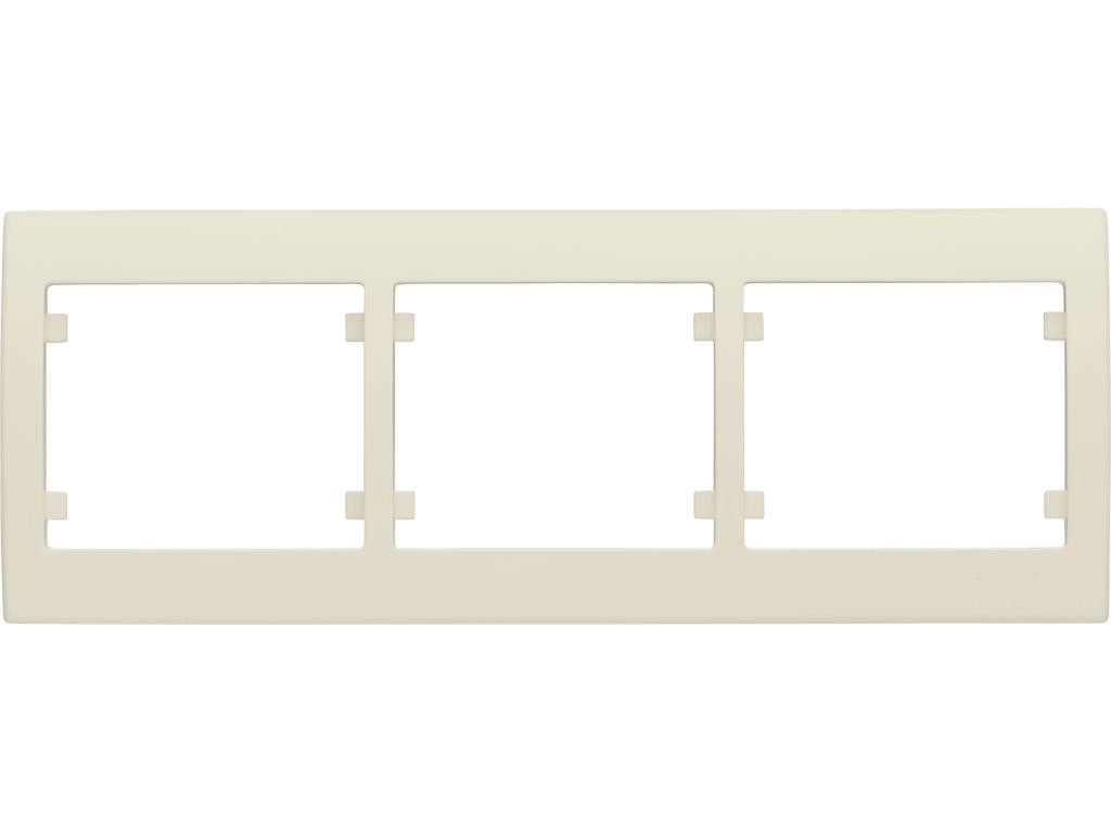 Iris, marco 3 elementos horizontal, beige