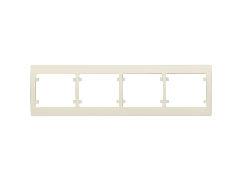Iris, marco 4 elementos horizontal, beige