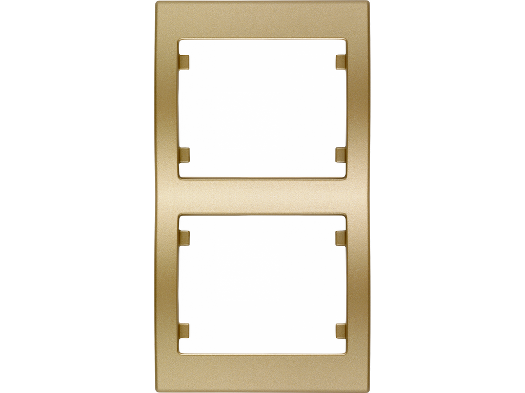 Iris, marco 2 elementos vertical, dorado odisea