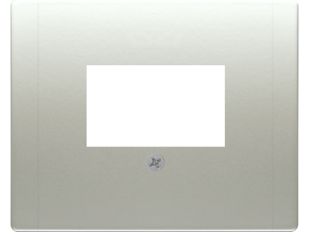 Iris, tapa conectores multimedia, aluminio