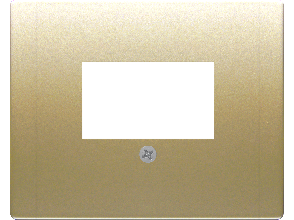 Iris, tapa conectores multimedia, dorado odisea