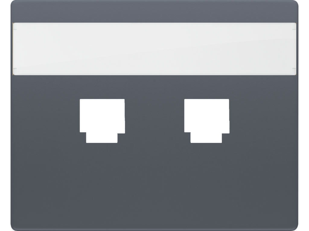 Iris, Tapa dos conectores rj11 o rj45 con portaetiqueta