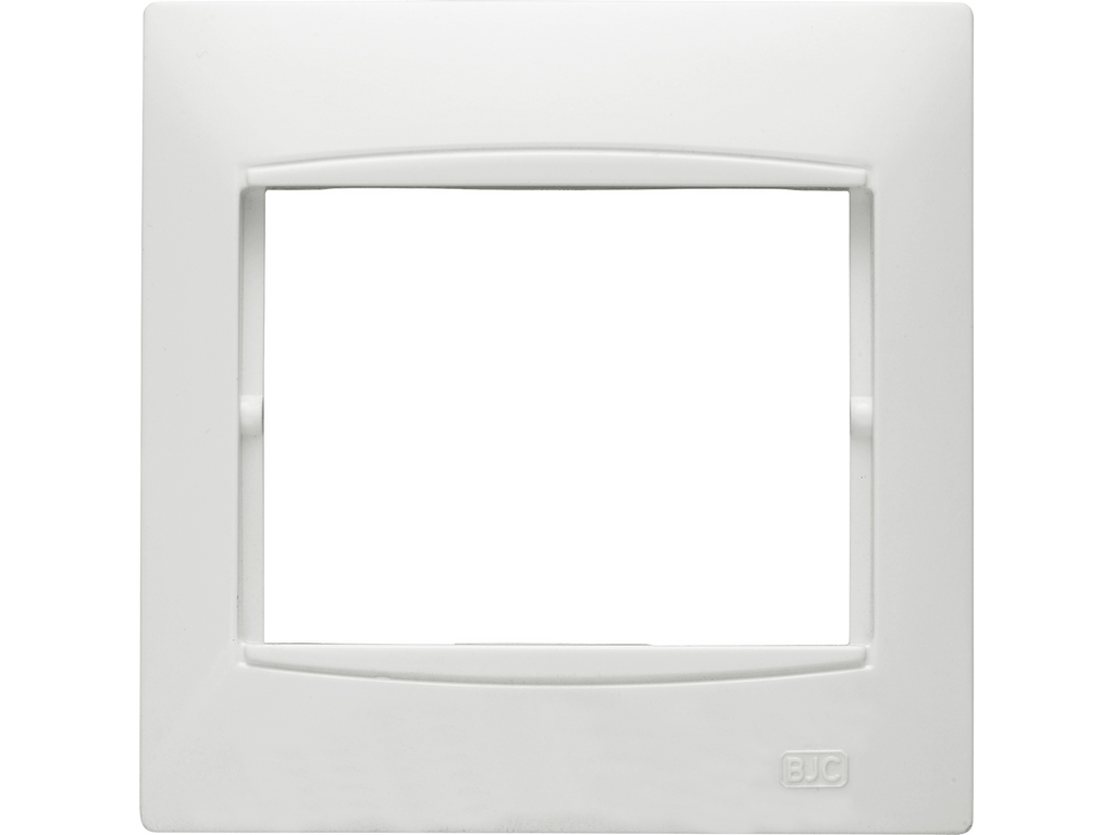 Coral, marco 1 elemento horizontal embellecedor integrado, sin bastidor blanco