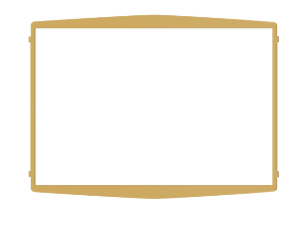 Coral, embellecedor intermedio, oro mate