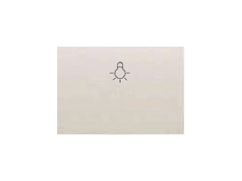 Coral, tecla pulsador luz, blanco