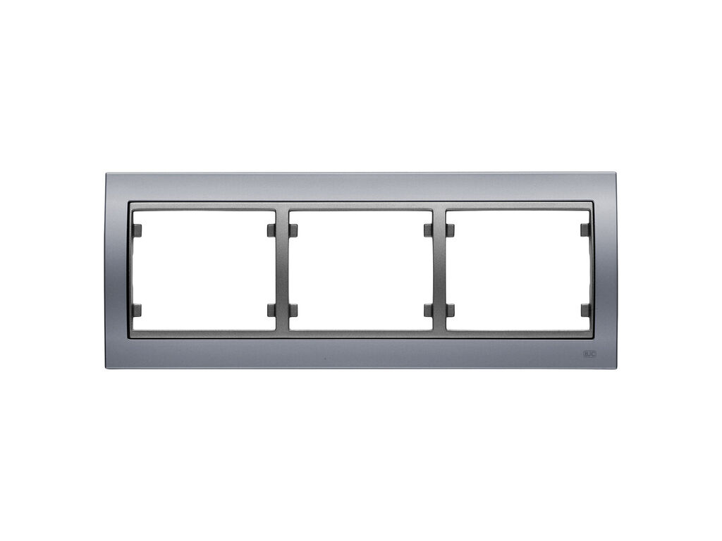 Mega, marco de 3 elementos horizontal, alumino prusia