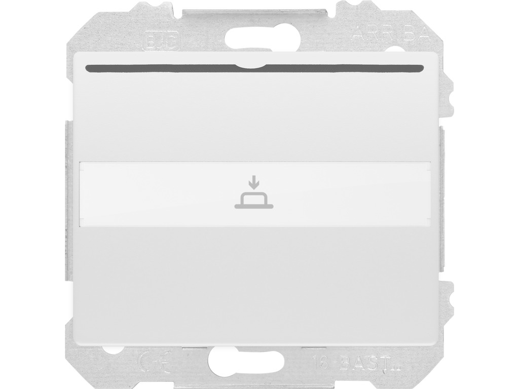 Mega, interruptor -conmutador tarjetero 1 microrruptor blanco perla mabe 10 (1,5) a 250 v~ con lámpa