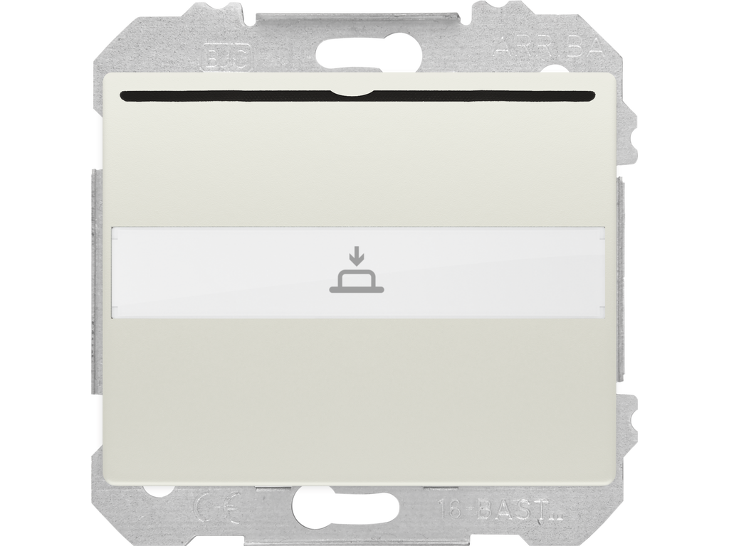 Mega, interruptor -conmutador tarjetero 1 microrruptor blanco satin 10 (1,5) a 250 v~ con lámpara i