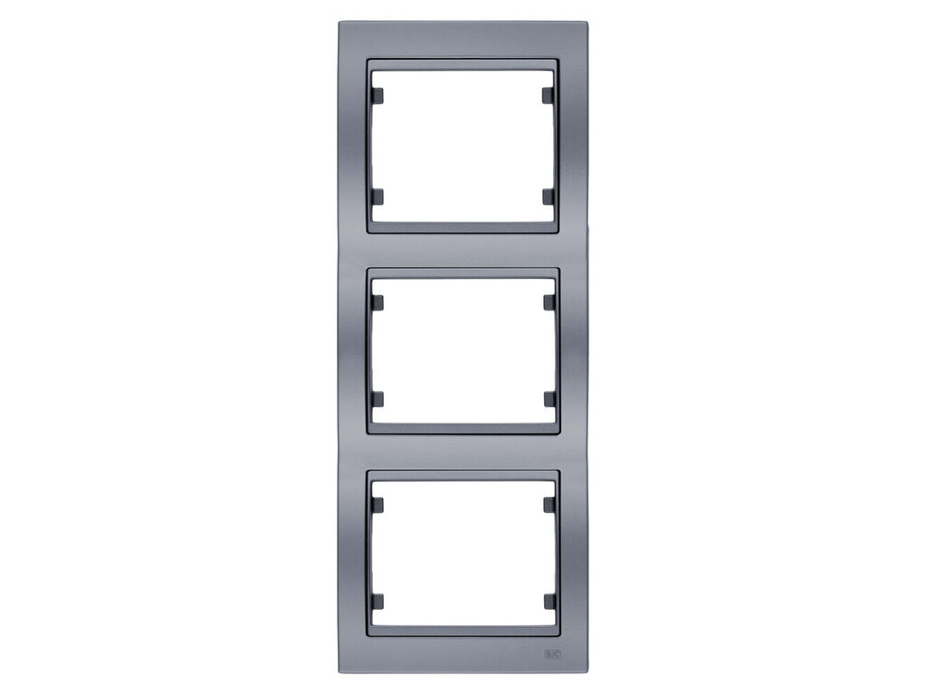 Mega, marco de 3 elementos vertical, alumino prusia