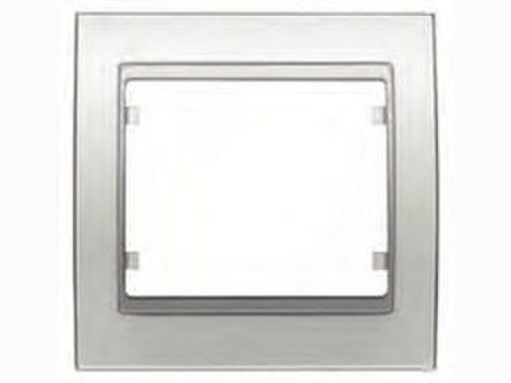 Mega, marco 4 elementos vertical blanco satin