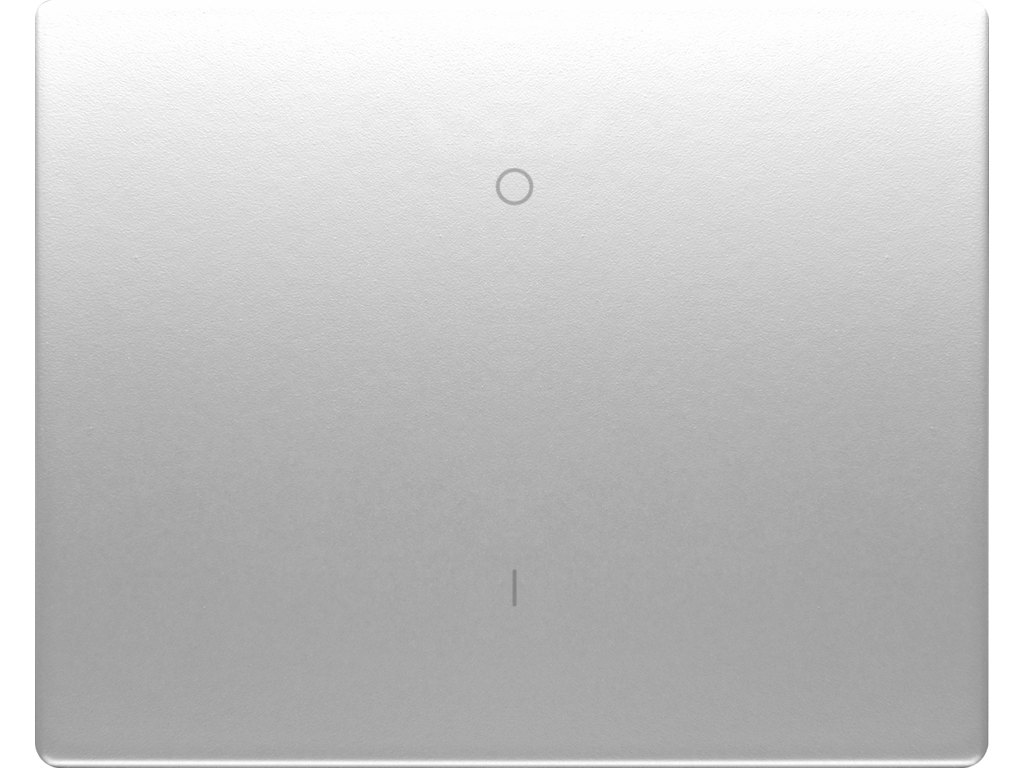 Mega, tecla interruptor bipolar aluminio fusion