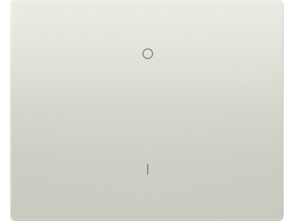 Mega, tecla interruptor bipolar blanco satin