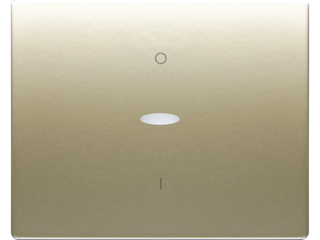 Mega, tecla interruptor bipolar, con señalizador dorado malta