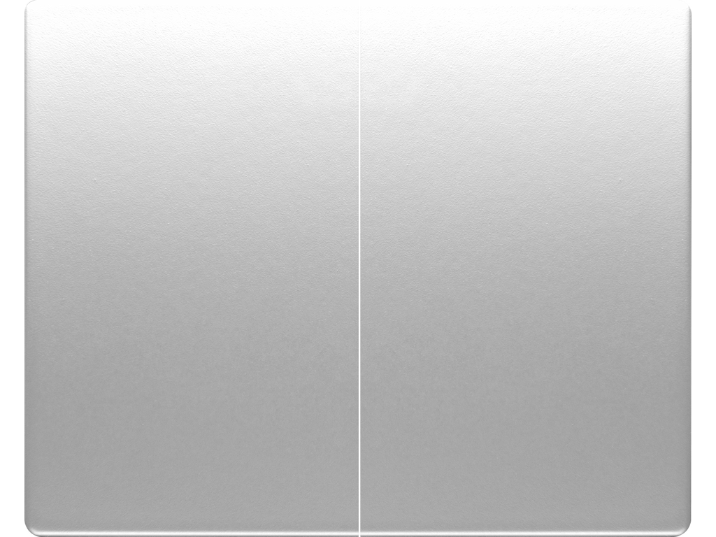 Mega, juego teclas doble interruptor /doble conmuta aluminio fusion