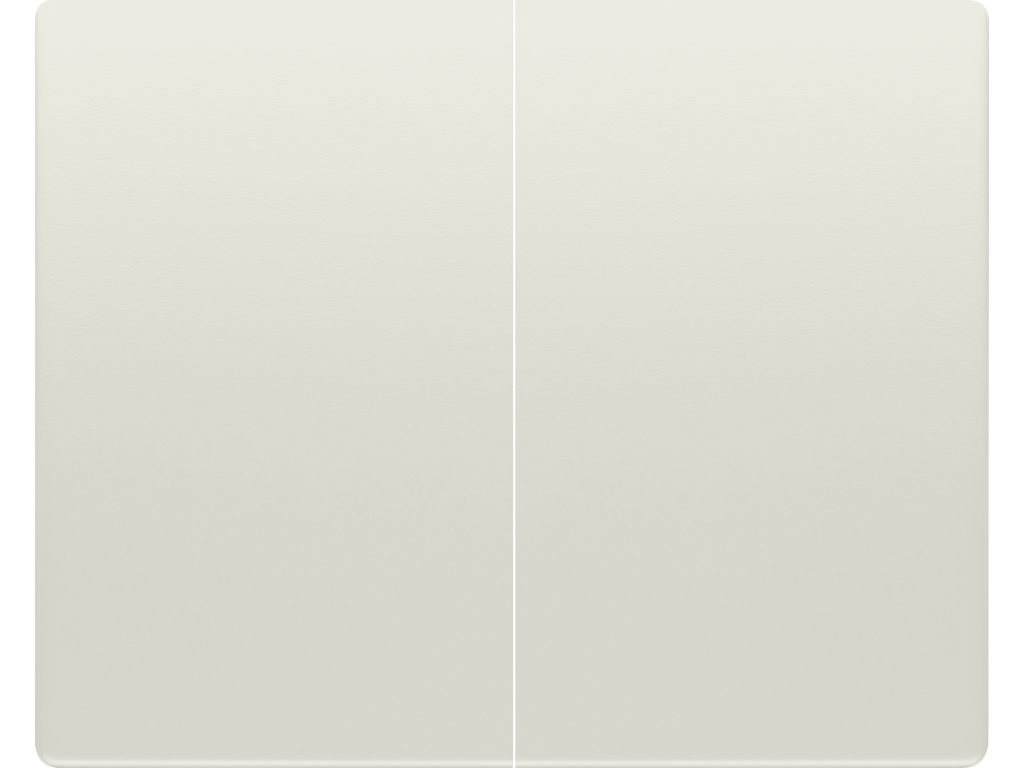 Mega, juego teclas doble interruptor /doble conmuta blanco satin