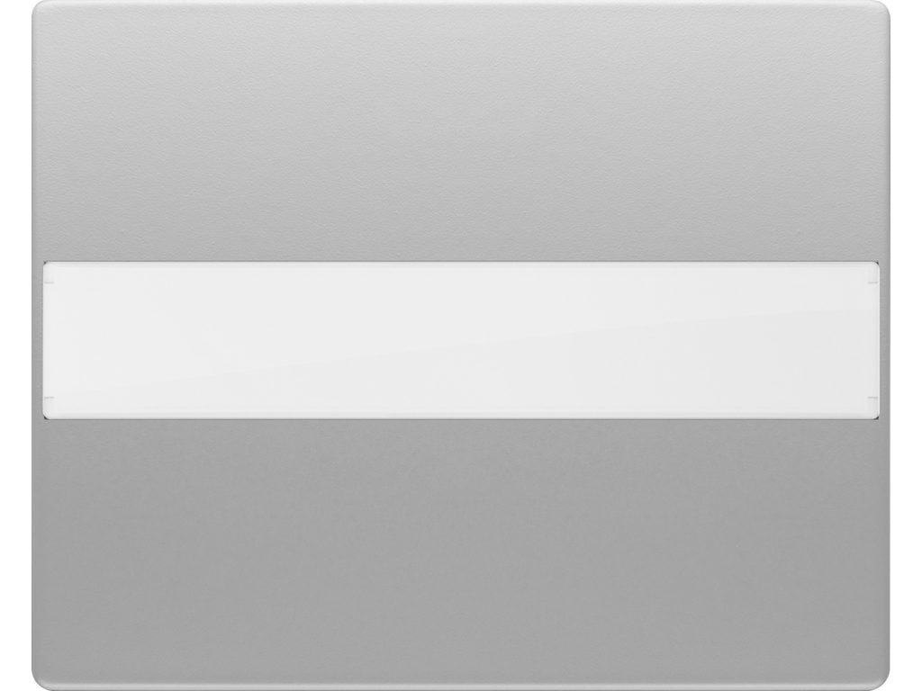 Mega, tecla con difusor portaetiqueta aluminio fusion