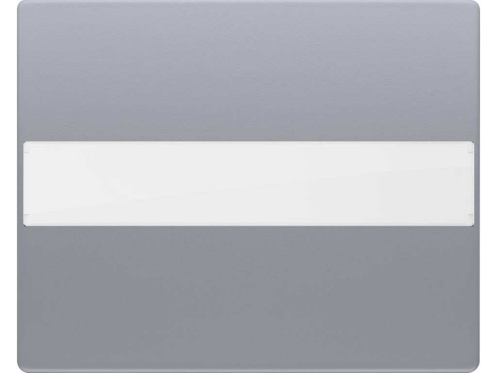 Mega, tecla con difusor portaetiqueta alumino prusia