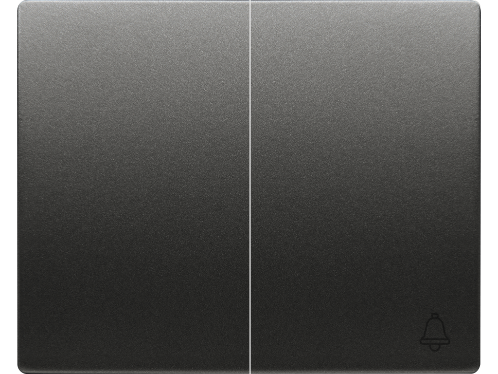 Mega, juego teclas conmutador-pulsador, antracita cosso