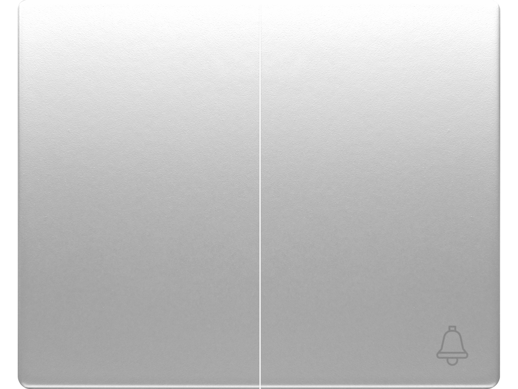 Mega, juego teclas conmutador-pulsador aluminio fusion