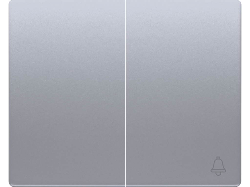 Mega, juego teclas conmutador-pulsador alumino prusia