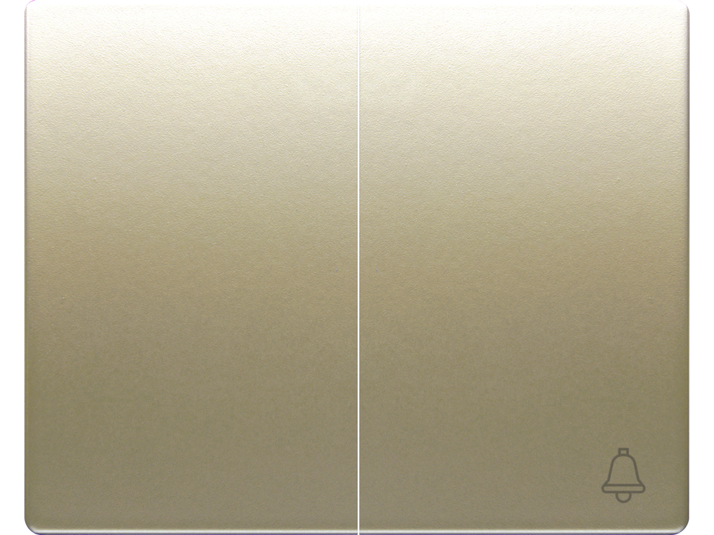 Mega, juego teclas conmutador-pulsador dorado malta