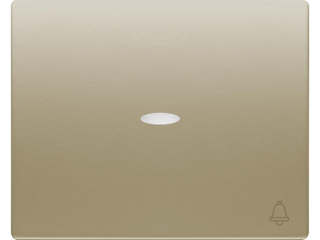 Mega, tecla pulsador timbre, con señalizador, bronce niebla