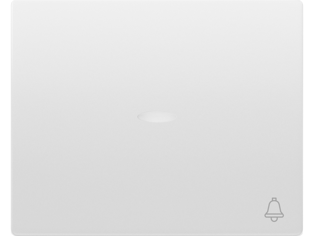 Mega, tecla pulsador timbre, con señalizador, blanco perla mabe