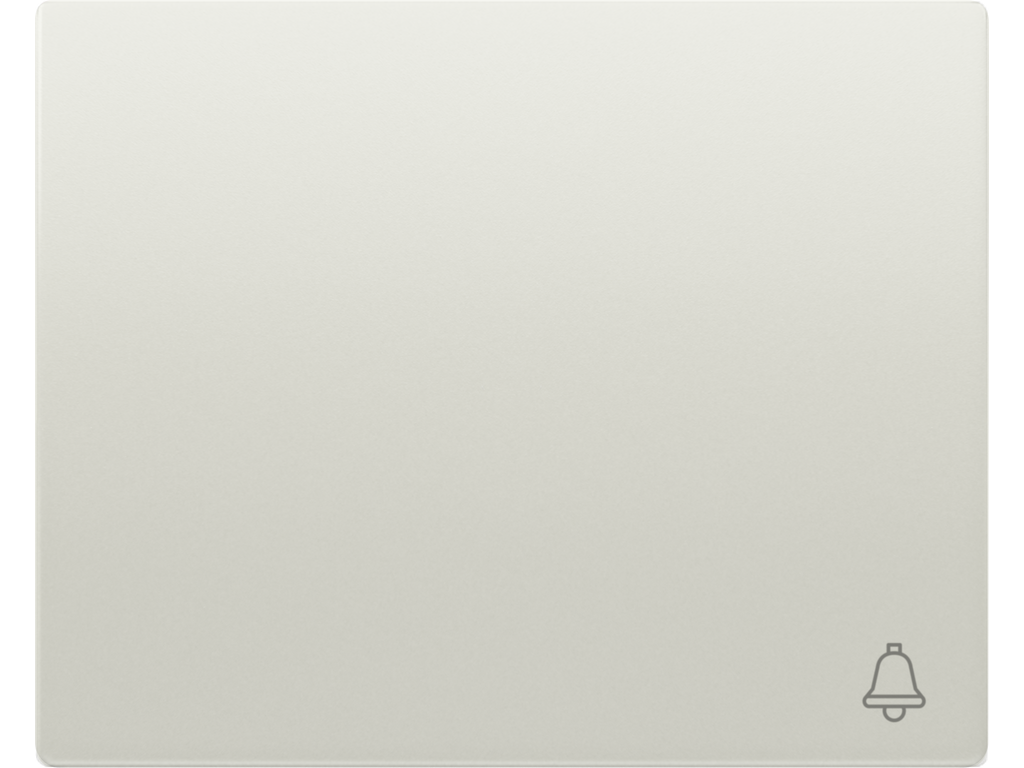 Mega, tecla pulsador timbre blanco satin