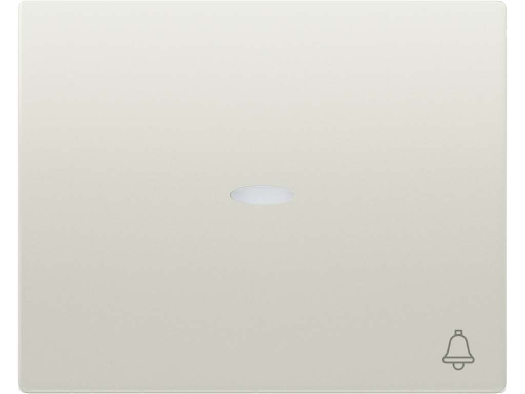 Mega, tecla pulsador timbre, con señalizador, blanco satin