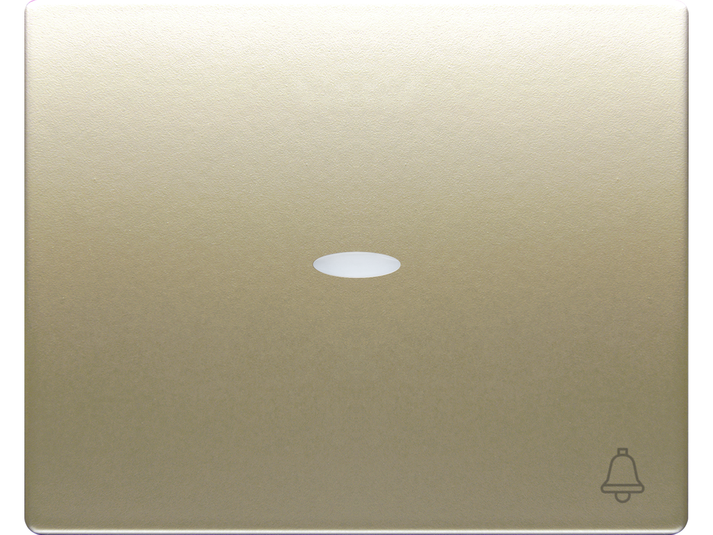 Mega, tecla pulsador timbre, con señalizador dorado malta