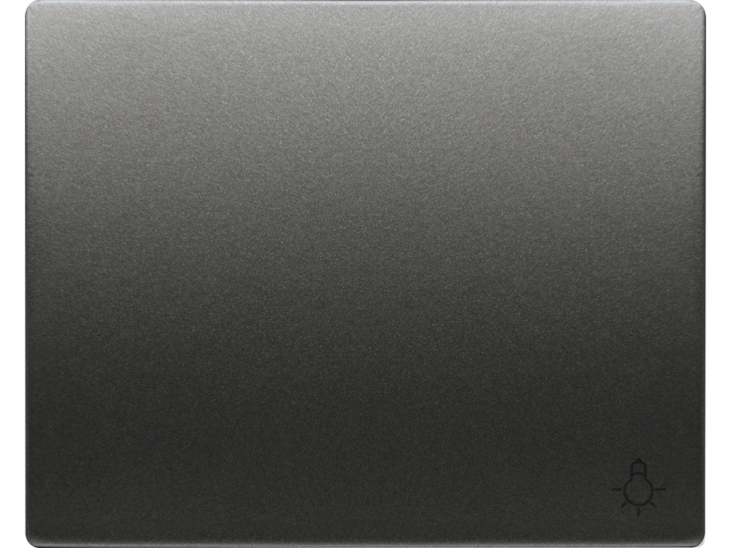 Mega, tecla pulsador luz, antracita cosso