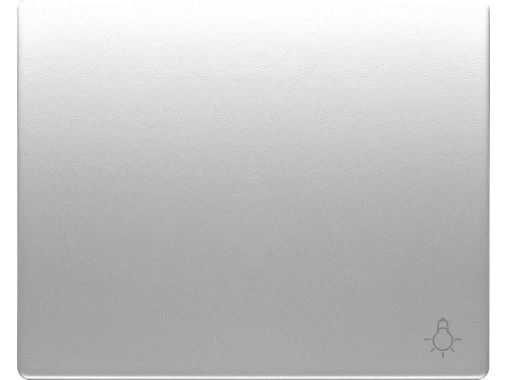 Mega, tecla pulsador luz aluminio fusion