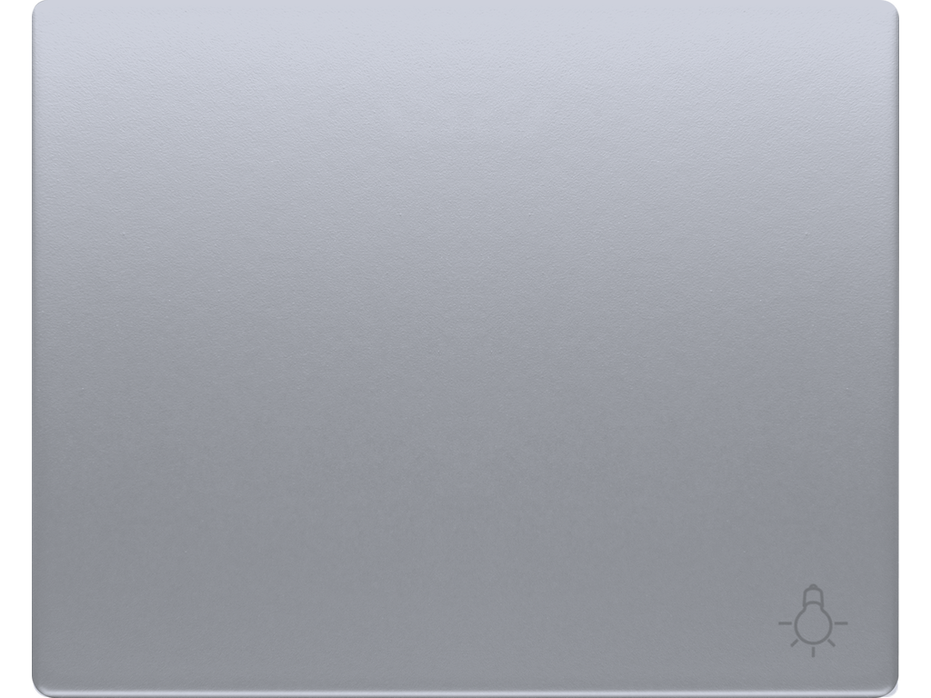 Mega, tecla pulsador luz alumino prusia