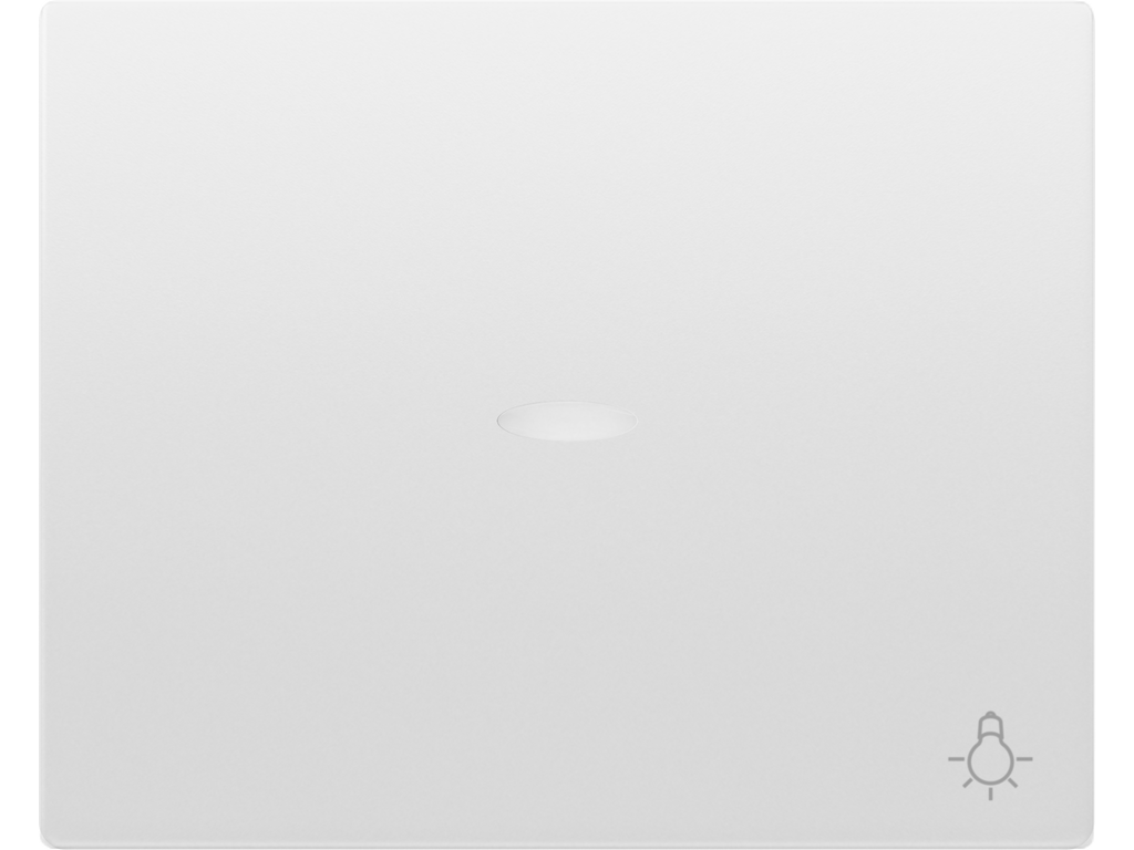 Mega, tecla pulsador luz, con señalizador, blanco perla mabe