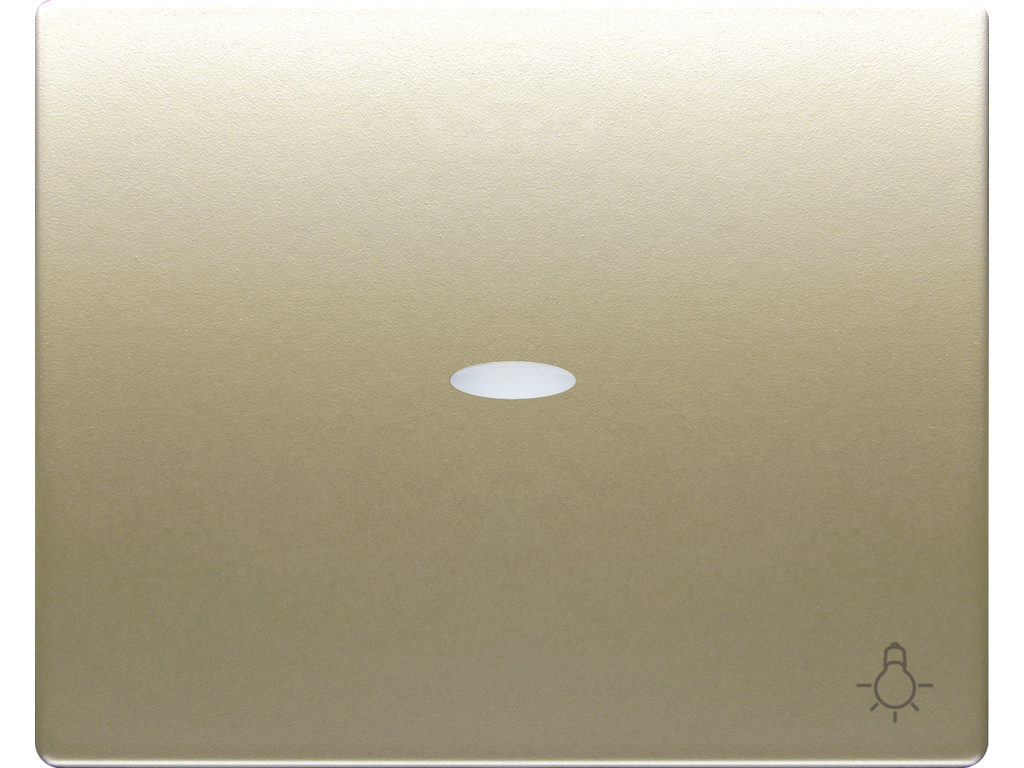 Mega, tecla pulsador luz, con señalizador dorado malta