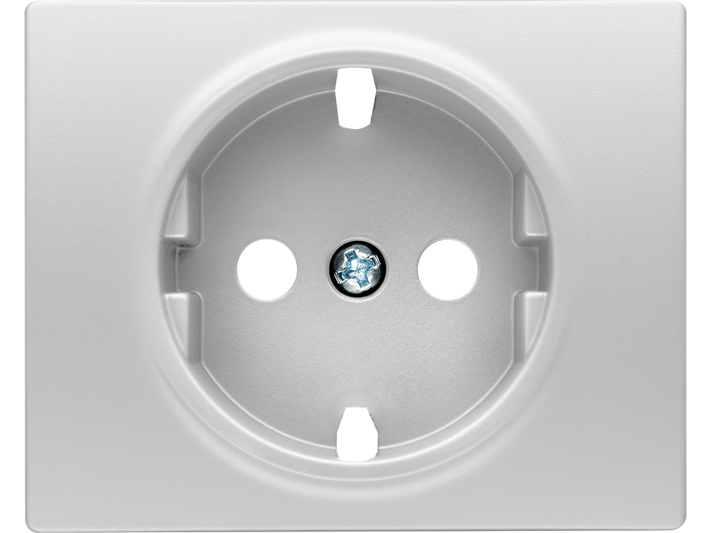 Mega, tapa base enchufe seguridad aluminio fusion